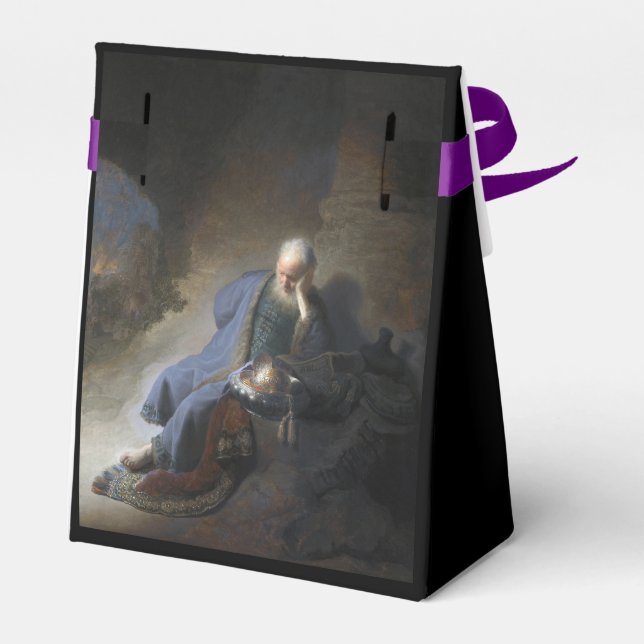 Jeremiah Lamenting on Fall of Jerusalem, Rembrandt Favor Box (Back Side)