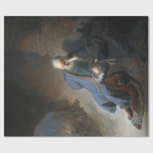Jeremiah Lamenting on Fall of Jerusalem, Rembrandt Wrapping Paper
