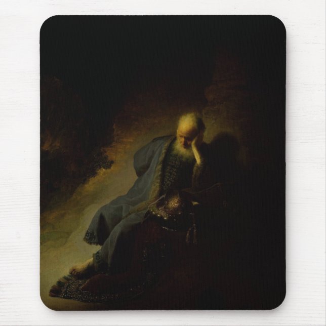 Jeremiah Lamenting The Destruction Of Jerusalem Mouse Pad (Front)