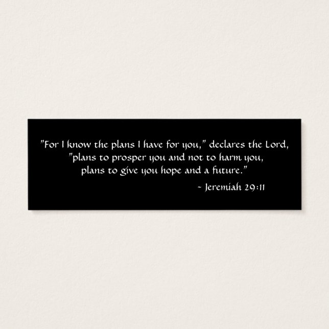 Jérémie 29:11 (Dos)