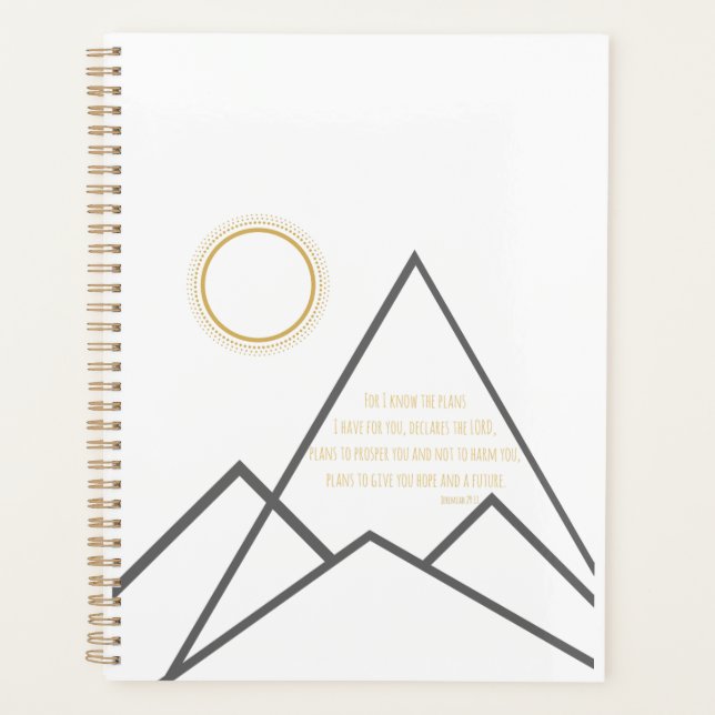 Jérémie 29:11 Car je connais les plans que j'ai po (Devant)