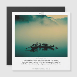 Jérémie 29:11 PROSPÉRITÉ carte magnétique SCRIPIX