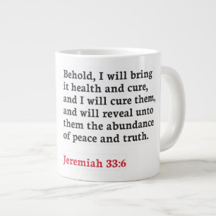 Jérémie 33:6 - Mug Jumbo