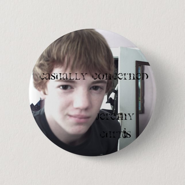 Jeremy Curtis 2 Inch Round Button (Front)