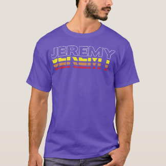Jeremy First Name Funny Vintage Sunset Jeremy gift T-Shirt