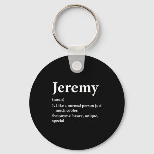 Jeremy Name Definition Funny D  Keychain