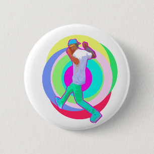 JERK DANCE logo 2 Inch Round Button