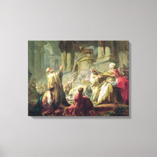 Jeroboam Sacrificing to the Golden Calf, 1752 Canvas Print