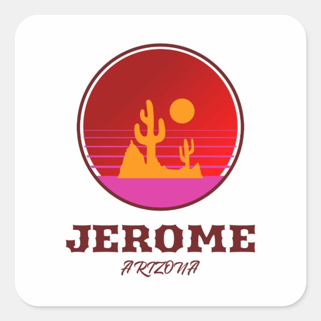 Jerome - Arizona Square Sticker (Front)