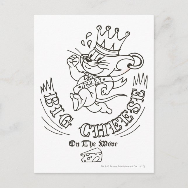 Jerry Big Cheese On The Moon 1 Postcard (Front)