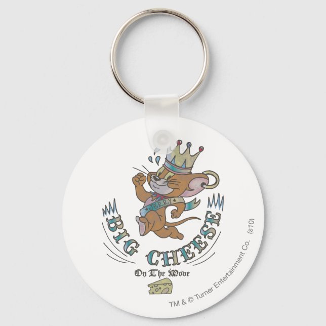 Jerry Big Cheese On The Moon 2 Keychain (Front)