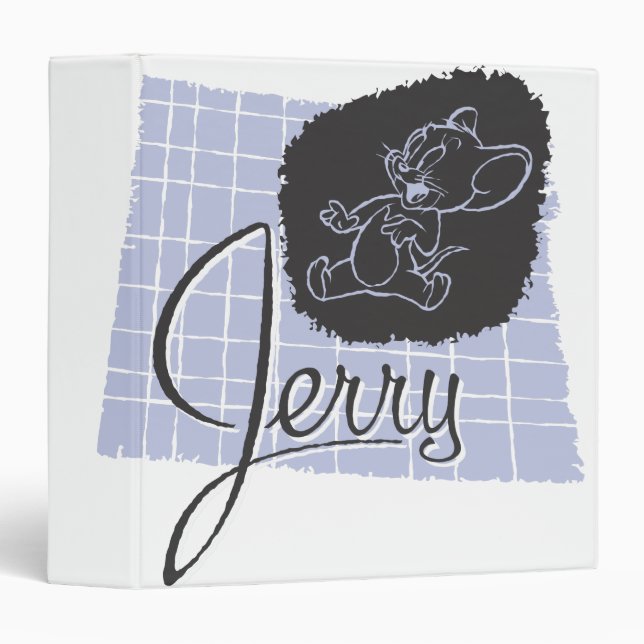 Jerry Black and Blue Script Binder (Front/Spine)
