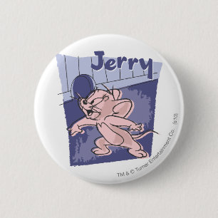 Jerry Blue 2 Inch Round Button