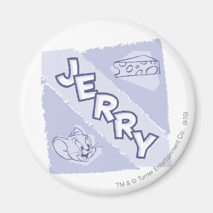 Jerry Blue Cheese Logo Magnet