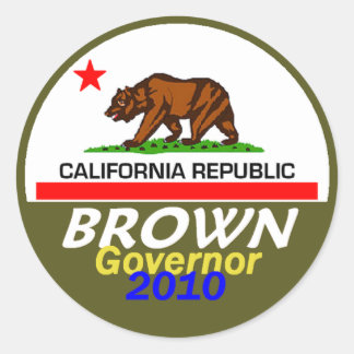 Jerry BROWN 2010 Sticker