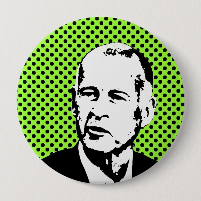 JERRY BROWN - 4 INCH ROUND BUTTON (Front)