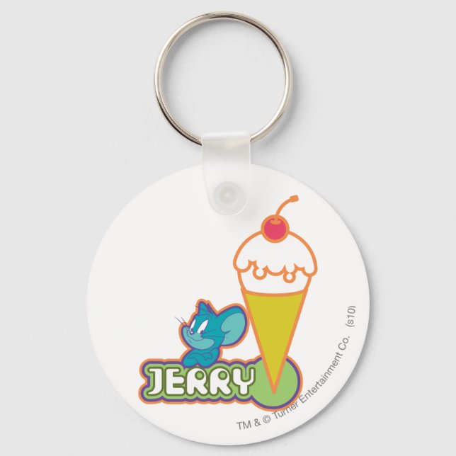 Jerry Ice Cream Keychain (Front)