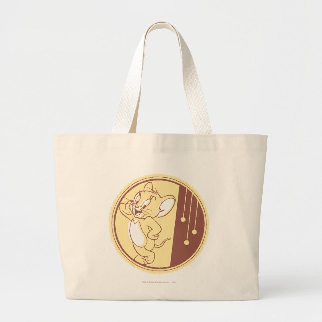 Jerry In Circle Large Tote Bag (Front)