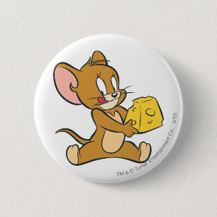 Jerry Likes His Cheese 2 Inch Round Button