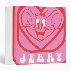 Jerry Pink Hearts Binder
