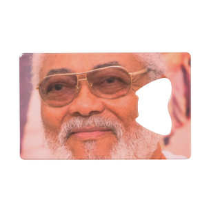 Jerry Rawlings, J.J. Rawlings, President of Ghana Credit Card Bottle Opener