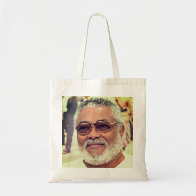 Jerry Rawlings, J.J. Rawlings, President of Ghana Tote Bag (Front)