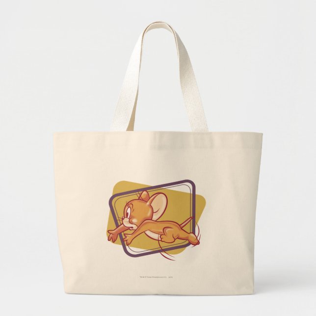 Jerry Running Scared Large Tote Bag (Front)