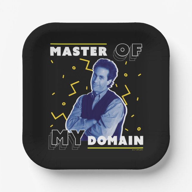 Jerry Seinfeld | Master of My Domain Paper Plate (Front)