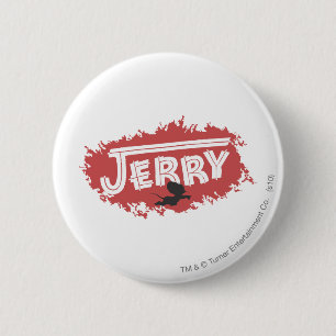 Jerry Silhouette Logo 2 Inch Round Button