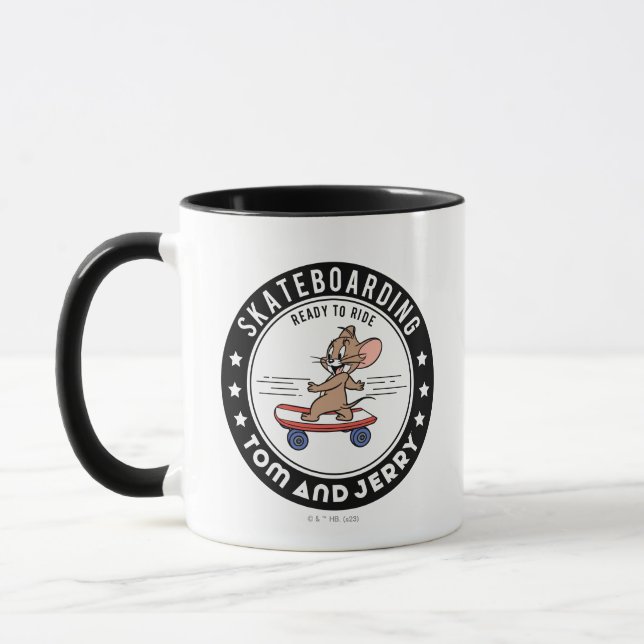 Jerry Skateboarding - Ready To Ride Mug (Left)