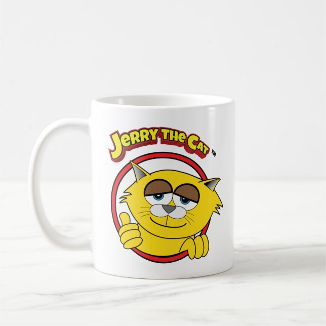 Jerry The Cat Thumbs Up Coffee Mug (Left)