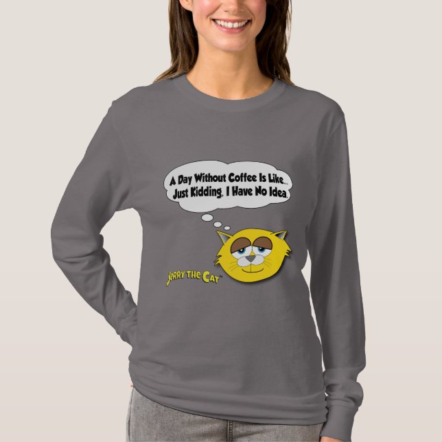 Jerry The Cat Womens Long Sleeve Shirt (Front)