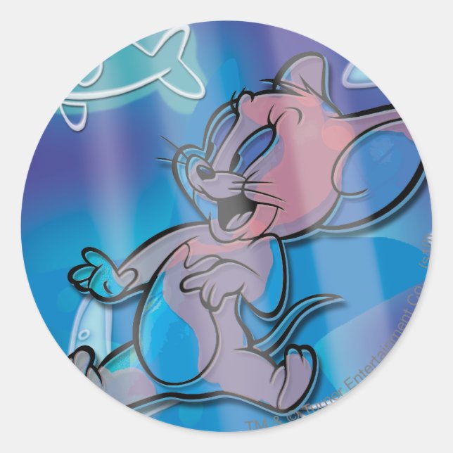 Jerry Trippy Fish Classic Round Sticker (Front)