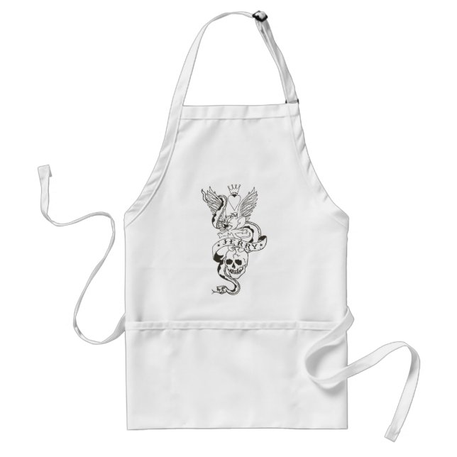 Jerry Twisted Tattoo 1 Standard Apron (Front)