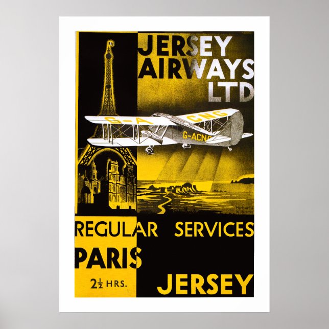 Jersey Airways Poster (Front)