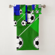 Jersey bleu de football personnalisé avec blanc