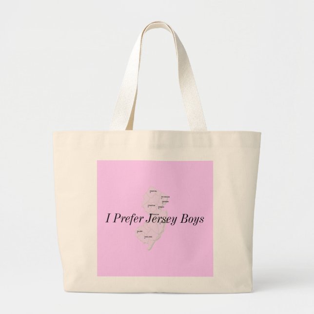 Jersey Boys Large Tote Bag (Front)