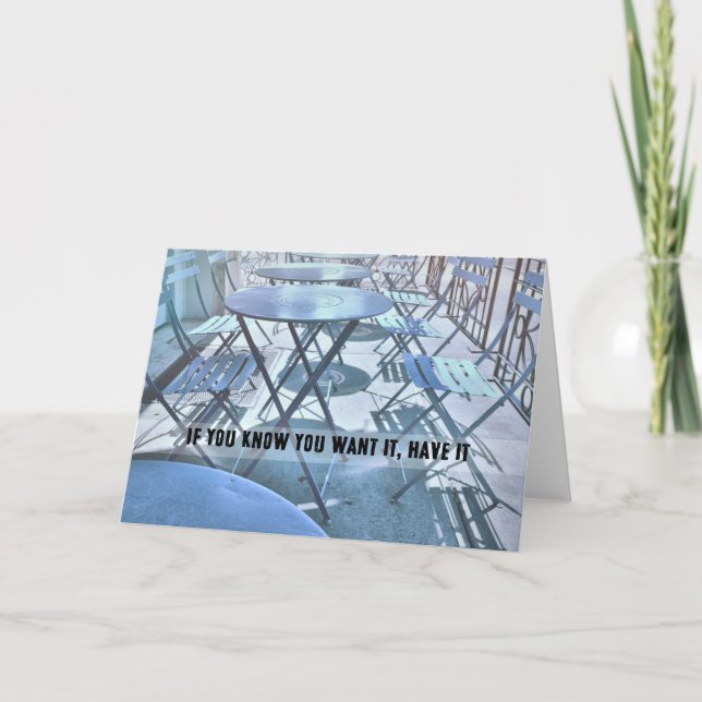JERSEY CITY CAFE Greeting Card (Front)