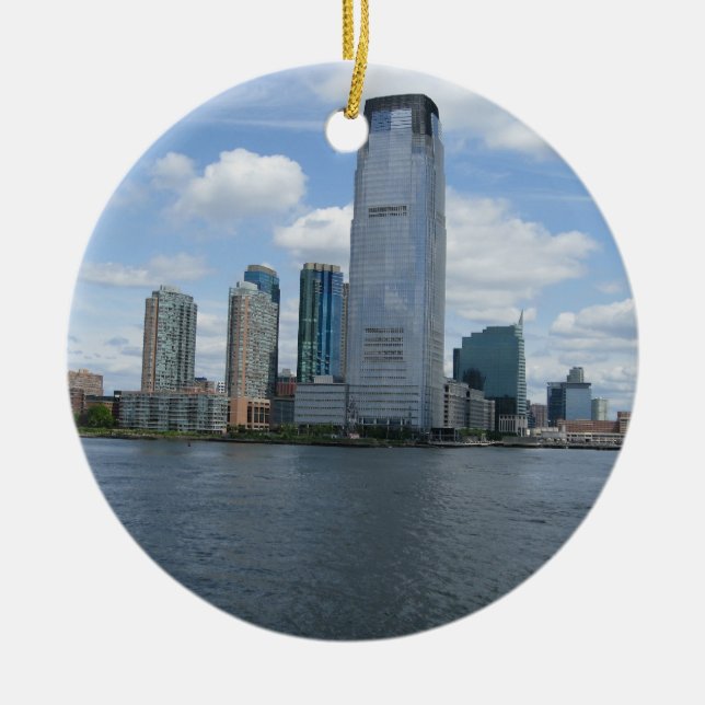 Jersey City Ceramic Ornament (Front)