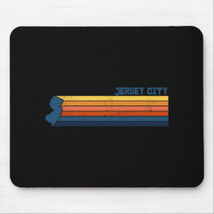 Jersey City New Jersey City Retro  Mouse Pad