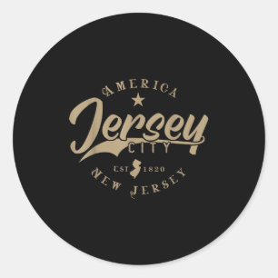 Jersey City _ New Jersey  Classic Round Sticker