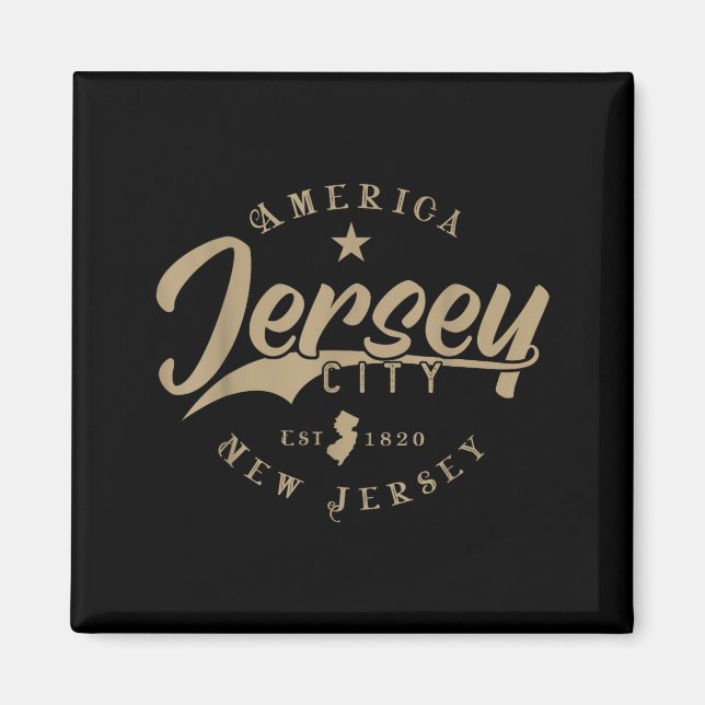 Jersey City _ New Jersey  Magnet (Front)