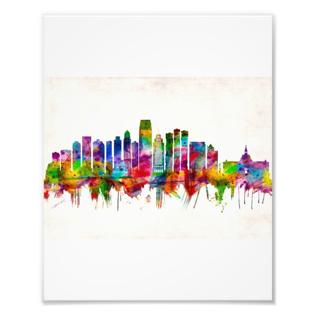Jersey City New Jersey Skyline Photo Print (Front)