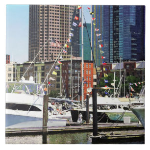 Jersey City NJ - Boat Pennants Tile