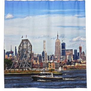 Jersey City NJ - Police Boat By Colgate Clock