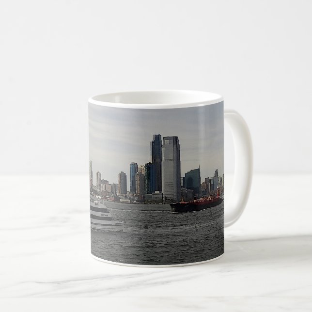 Jersey City Skyline #1 Mug (Devant droit)