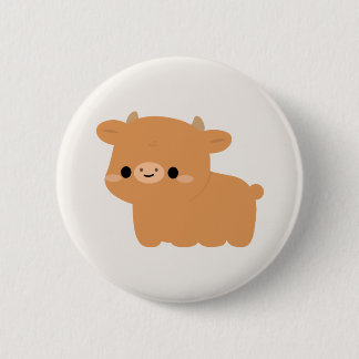 Jersey Cow 2 Inch Round Button