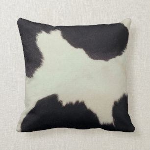 Jersey Cow Hide Throw Pillow