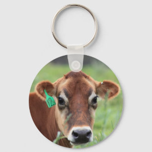 Jersey Cow Keychain