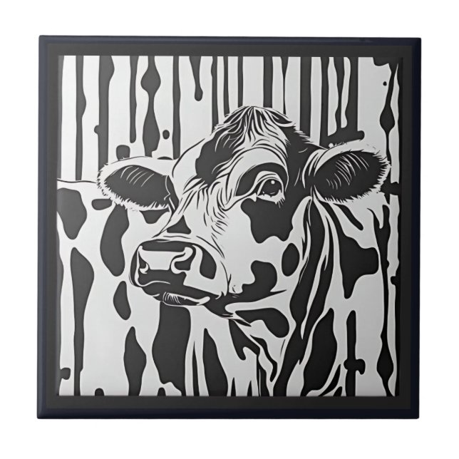 Jersey Cow  Tile (Front)